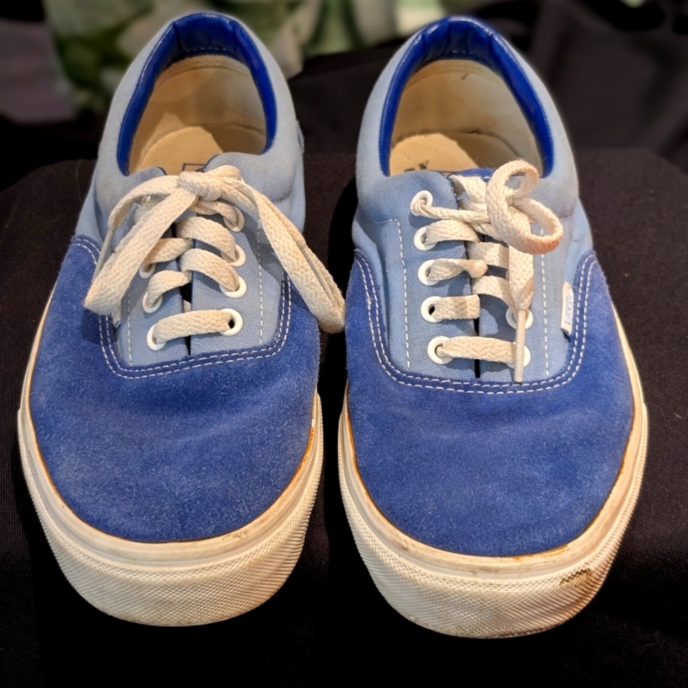 Vans Blue Suede and White